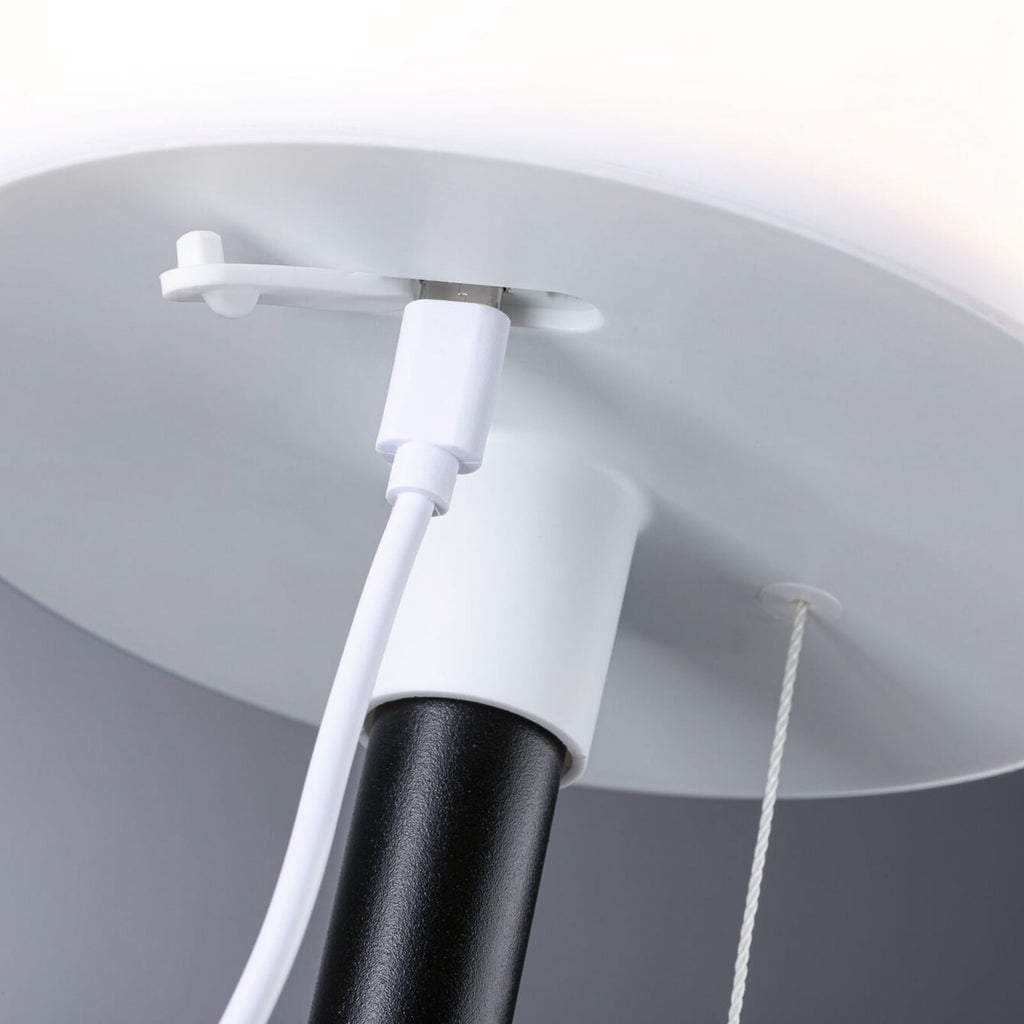 LED solcellebordlampe Bartja dimbar svart IP44 Ø14,8 cm - Paulmann