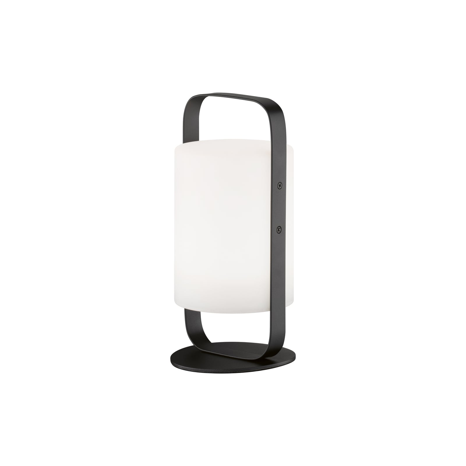 LED solcellebordlampe Casoli dimbar RGB IP44 Ø12 cm fra FH Lighting forfra