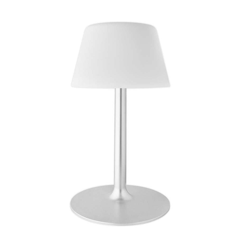 LED solcellebordlampe dimbar sølv/hvit Ø28 cm IP65 - Eva Solo detalj av lampe