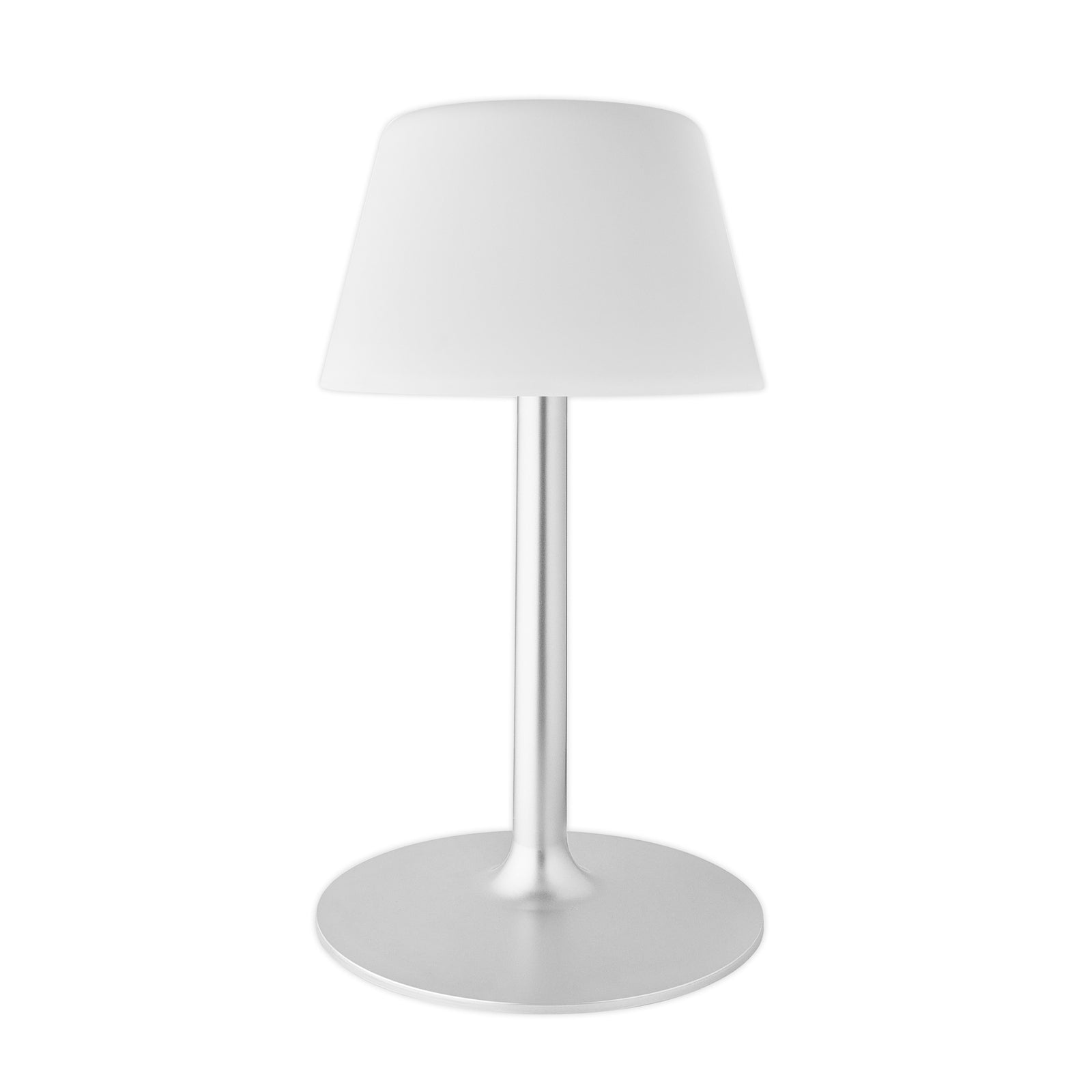 LED solcellebordlampe dimbar sølv/hvit Ø28 cm IP65 - Eva Solo detalj av lampe