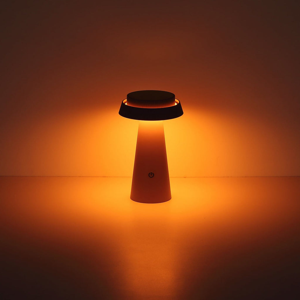LED solcellebordlampe dimbar hvit CCT Ø14 cm Globo lys i mørket