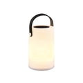 LED solcellebordlampe Garcia RGBW hvit forfra