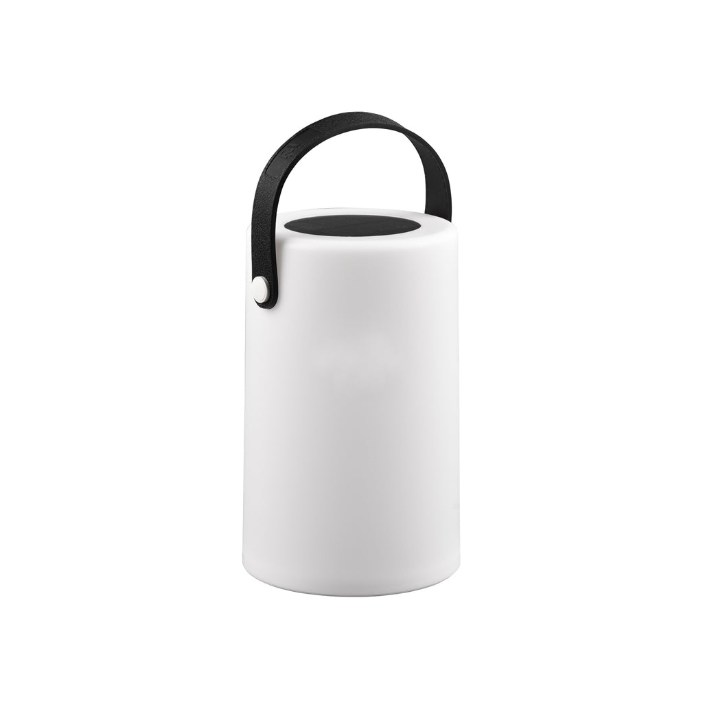 LED solcellebordlampe Garcia RGBW hvit bakside