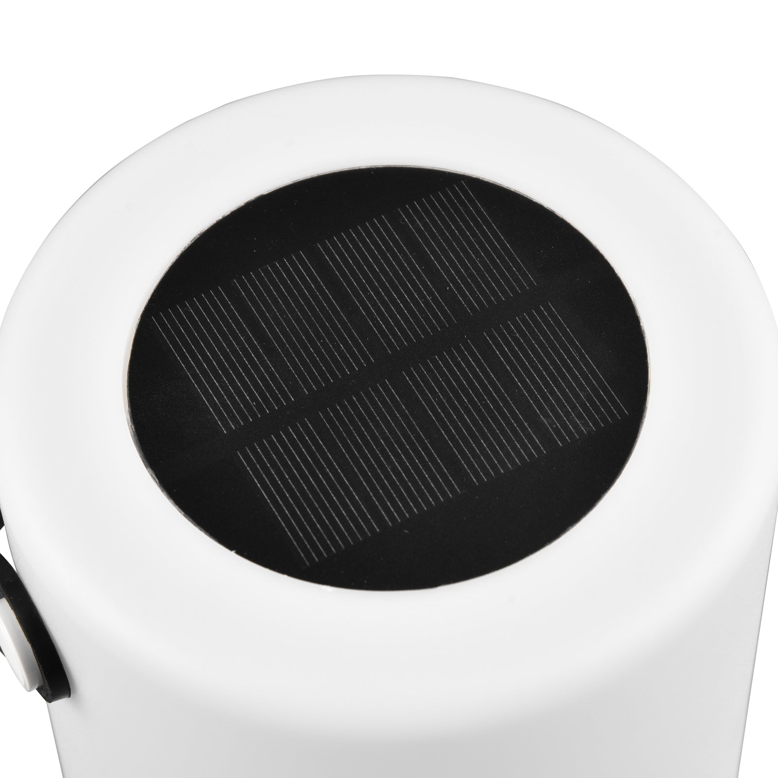 LED solcellebordlampe Garcia RGBW hvit Ø13 cm IP44 - Reality