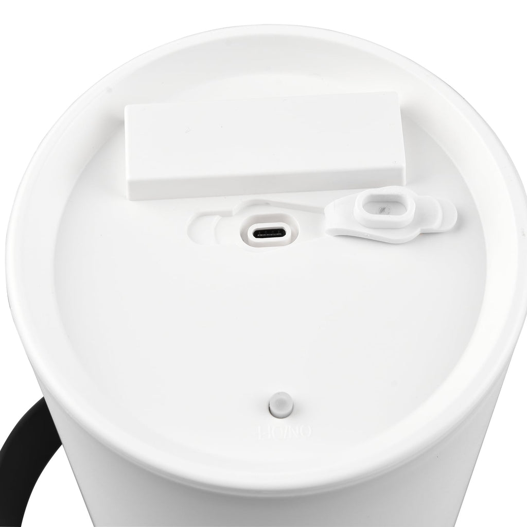 LED solcellebordlampe Garcia RGBW hvit Ø13 cm IP44 - Reality