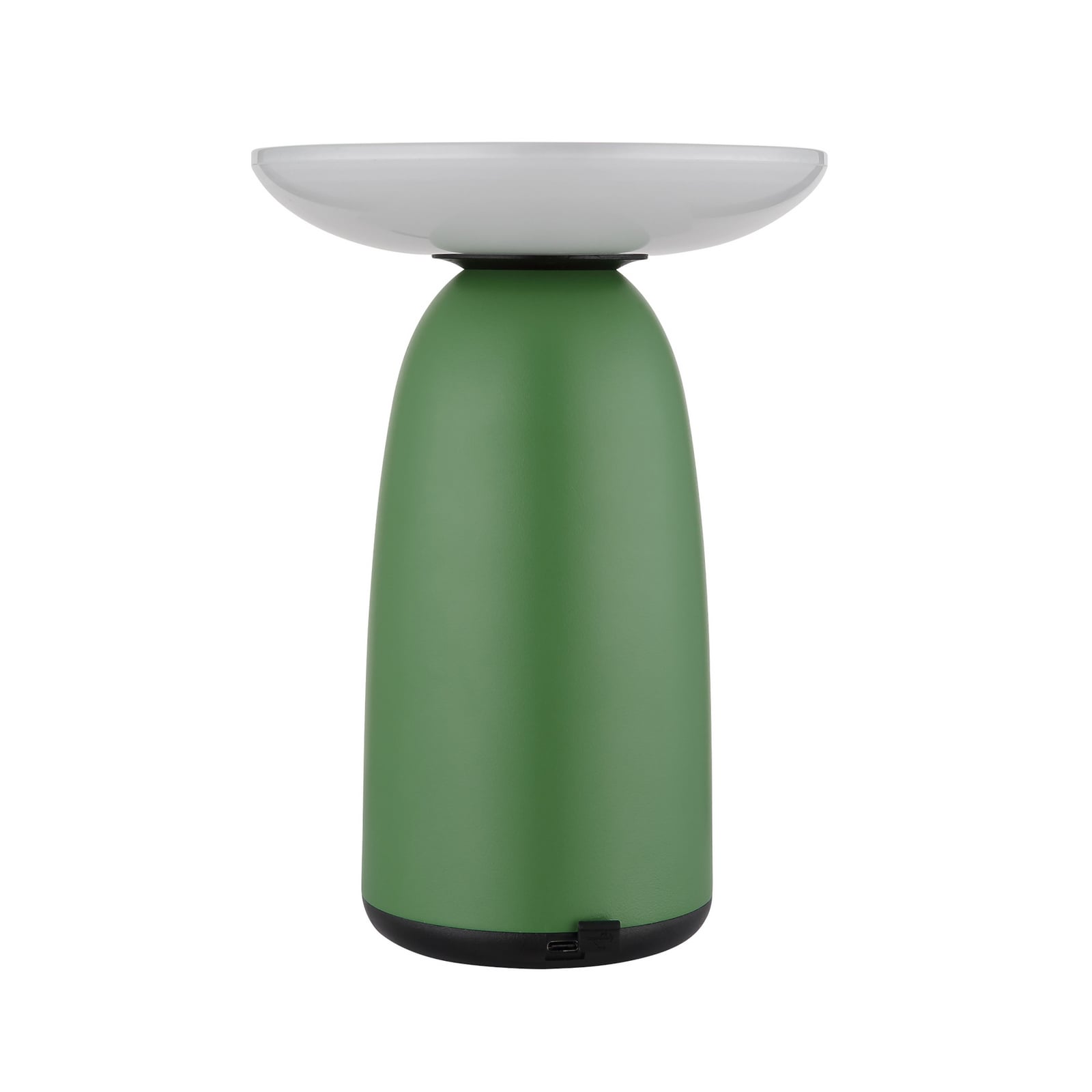 LED solcellebordlampe grønn aluminium dimbar montert utendørs