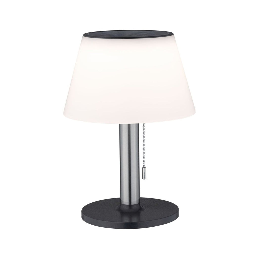Detalj av LED solcellebordlampe Lillesol dimbar svart