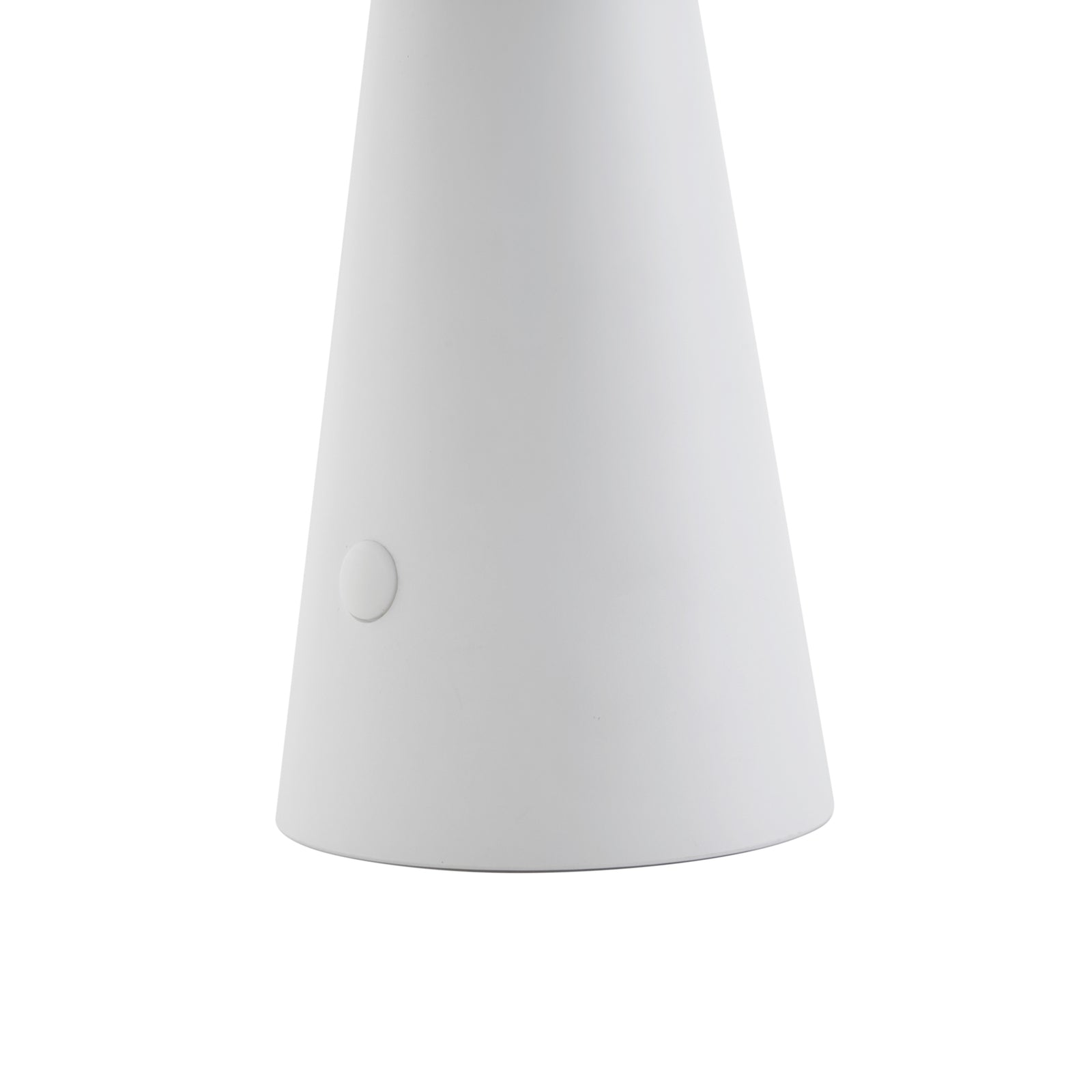 LED solcellebordlampe Lirinor dimbar hvit Ø13 cm IP44 med lys på