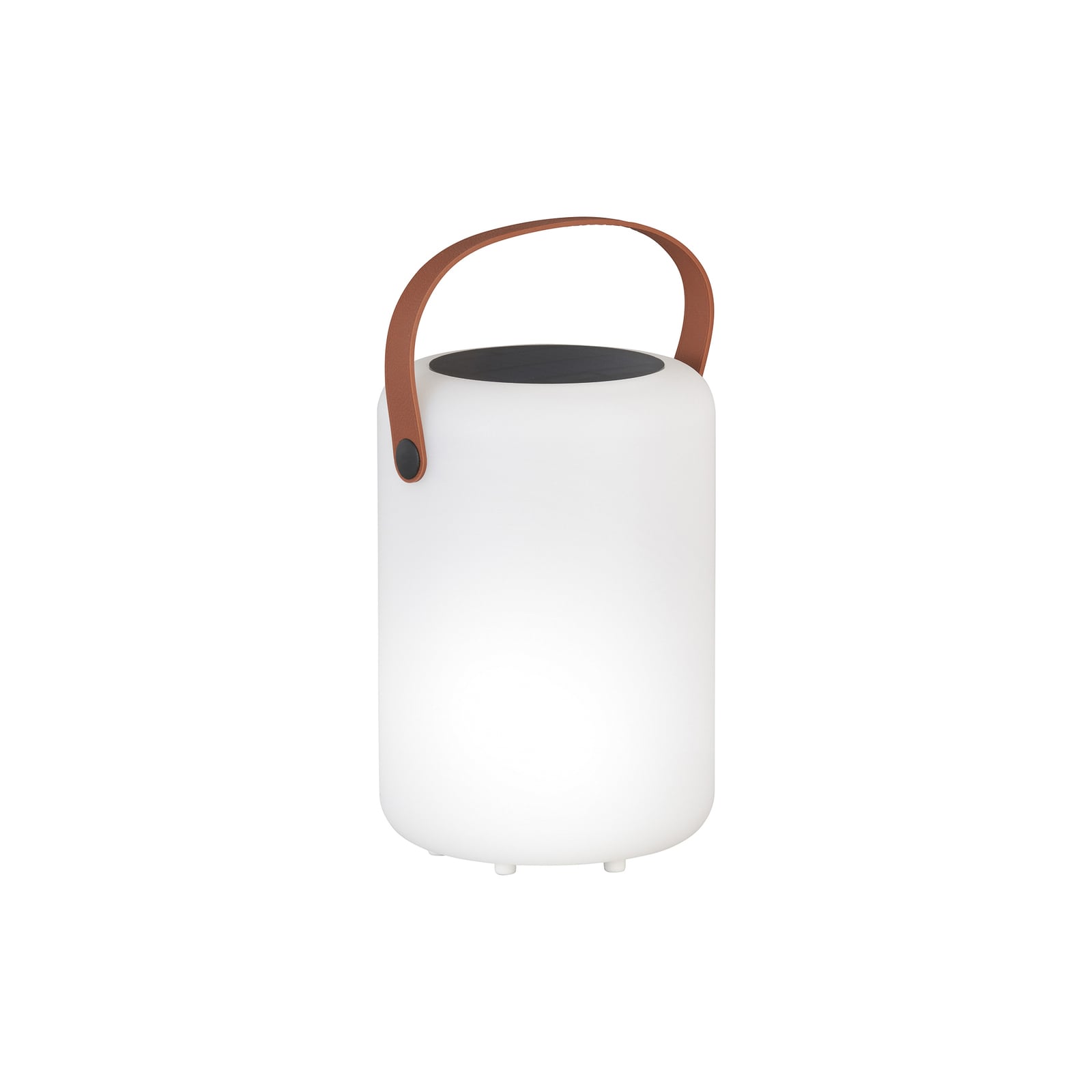Montert LED solcellebordlampe Orno varmhvit og RGB dimbar IP44 i uterom