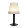 LED solcellebordlampe OSL-50012 dimbar IP44 svart forfra