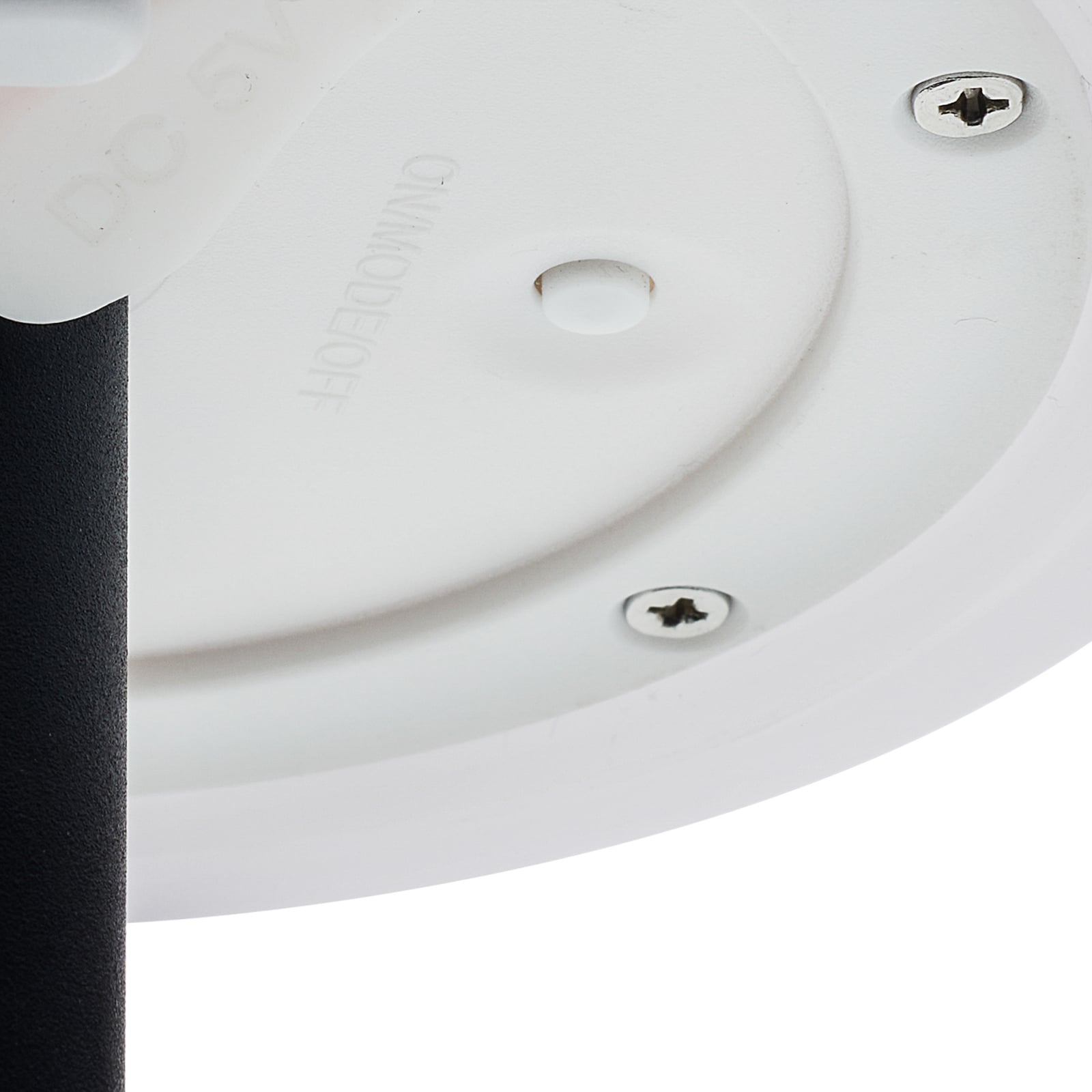 LED solcellebordlampe OSL-50012 dimbar IP44 svart lysdetalj