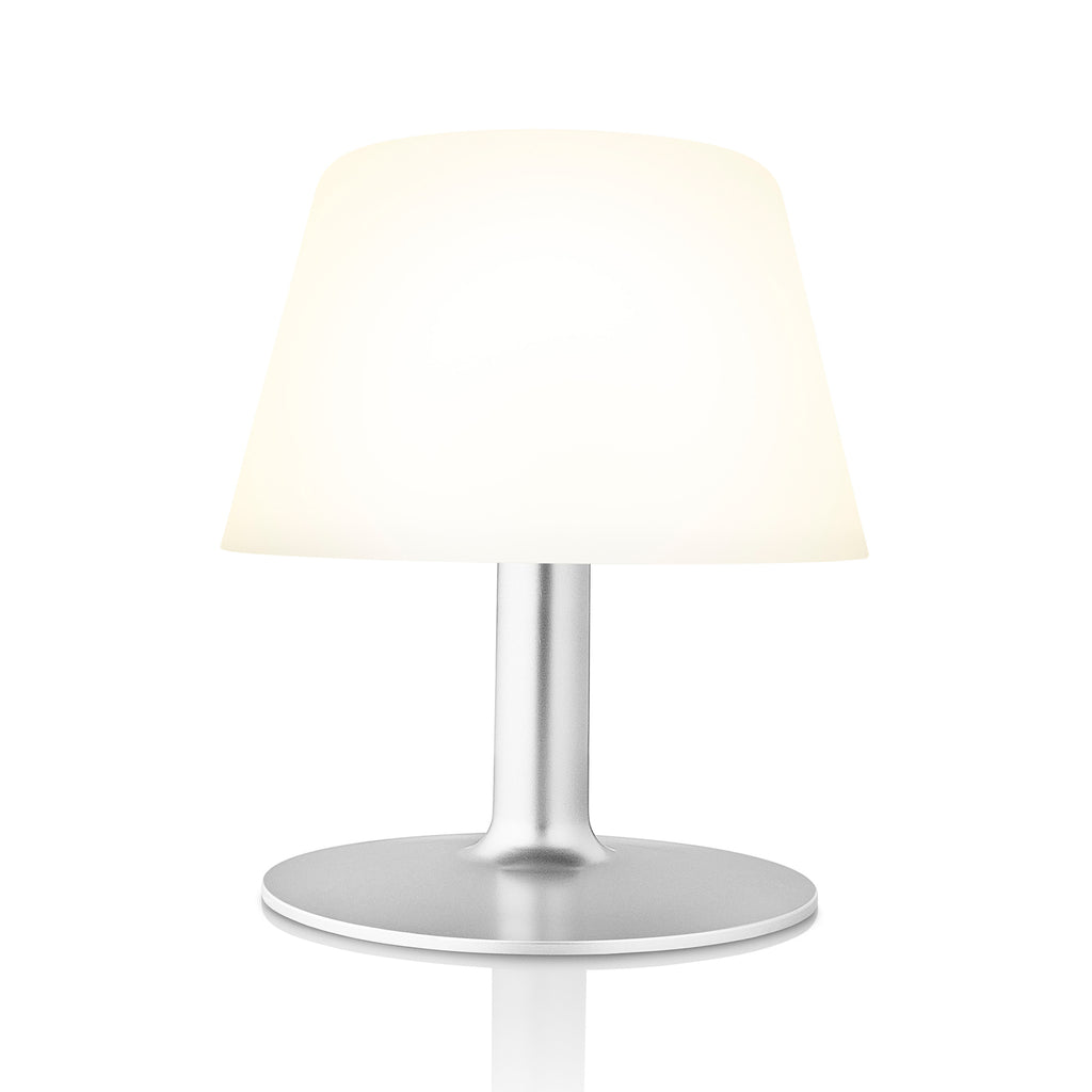 LED solcellebordlampe SunLight dimbar IP65 Ø21 cm solarpanel