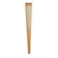 LED solcellefakkel Tecka teak dimbar 120 cm forfra