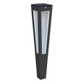 LED solcellefakkel Tinka med bevegelsessensor 62 cm grå forfra
