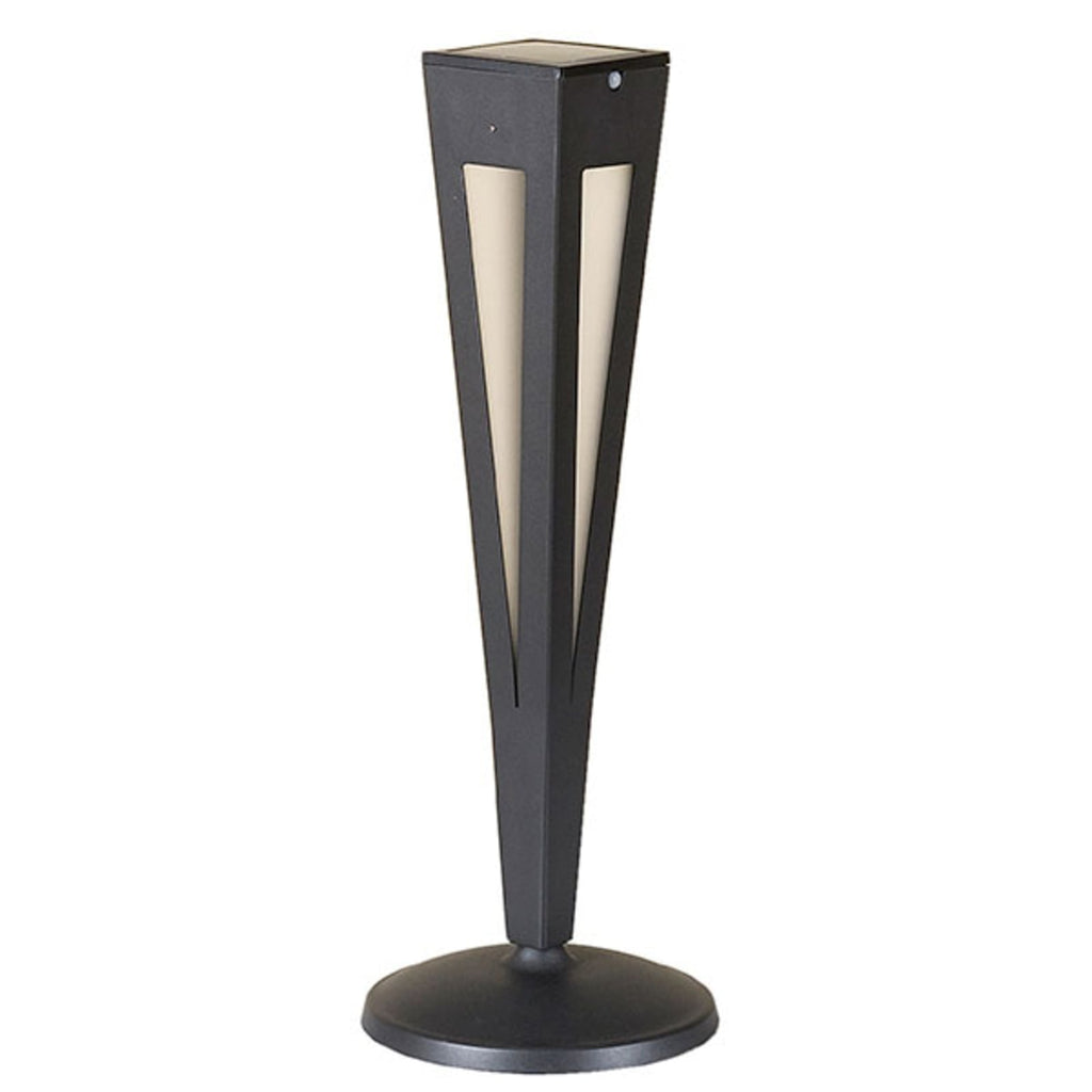 LED solcellefakkel Tinka med bevegelsessensor 62 cm grå bakside
