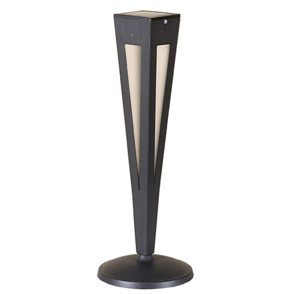 LED solcellefakkel Tinka med bevegelsessensor 62 cm grå bakside