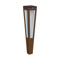 LED solcellefakkel Tinka dimbar aluminium 62 cm IP55 fra Les Jardins sett forfra