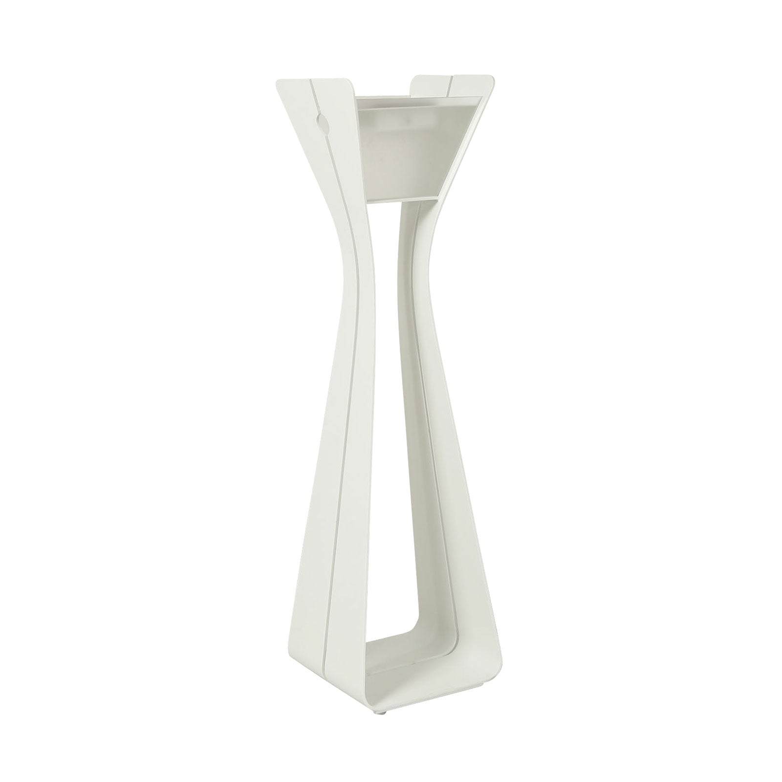 LED solcellegulvlampe Osmoz aluminium 175 cm forfra