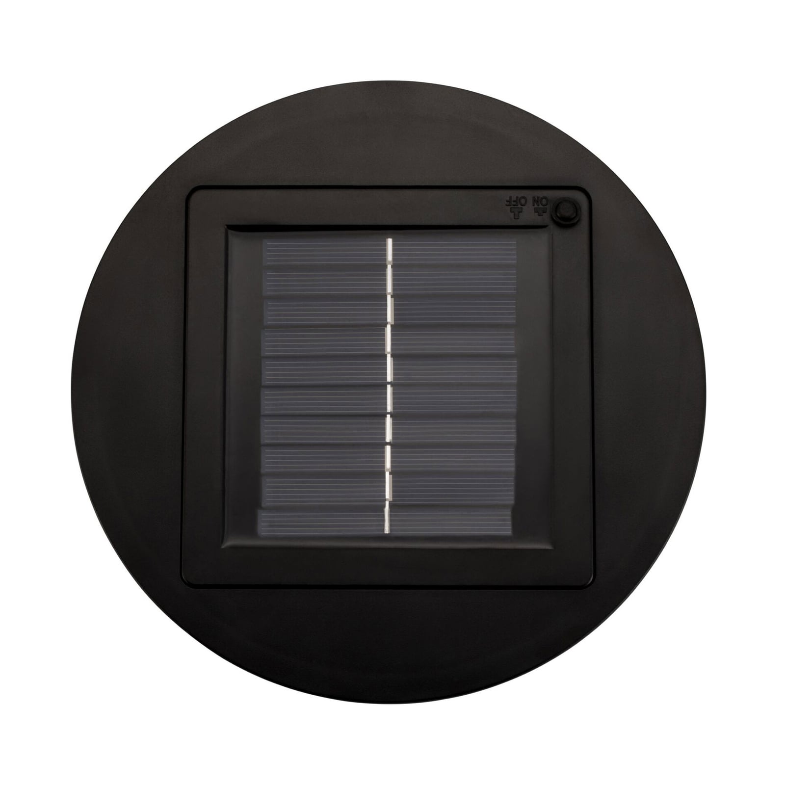 LED solcellegulvlampe Sunshine Elegance rattanlook IP44 sideprofil