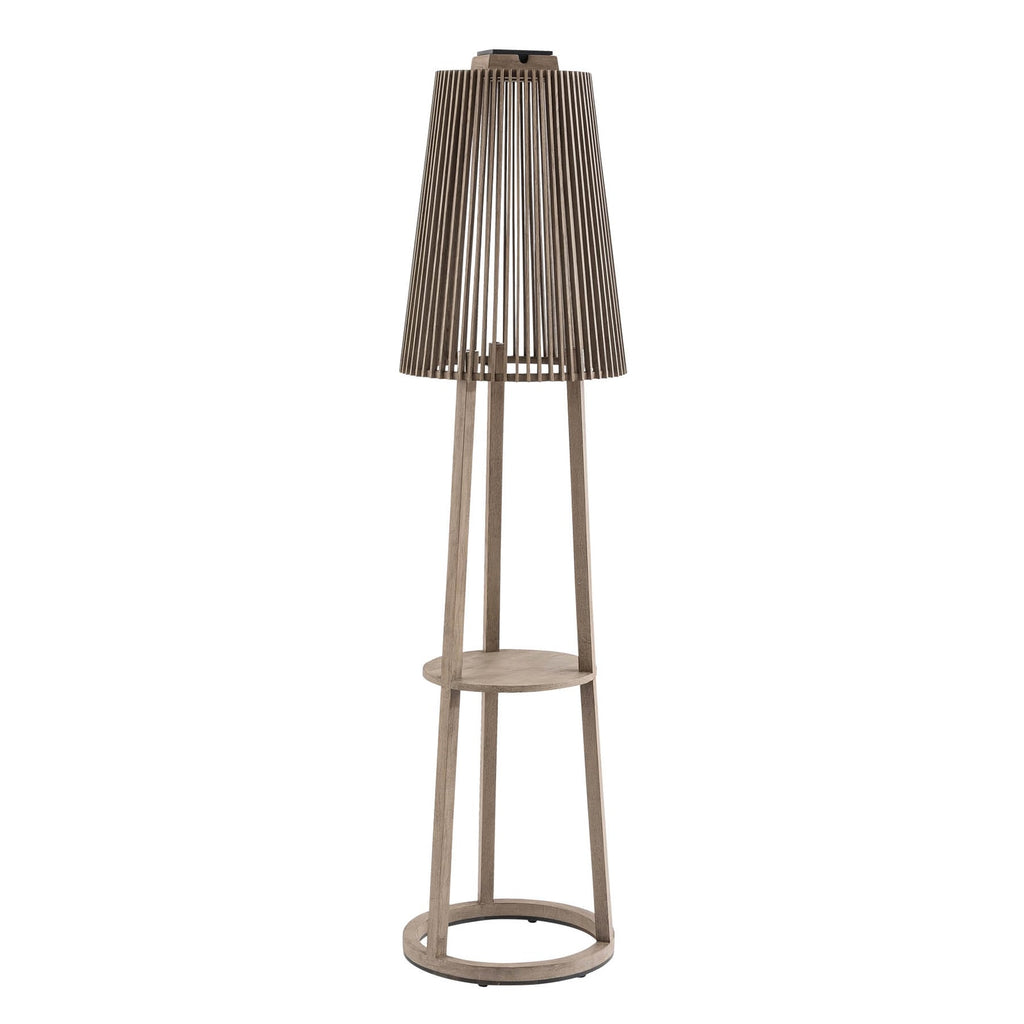 LED solcellegulvlampe Tecka med bevegelsessensor dimbar IP55 bakside