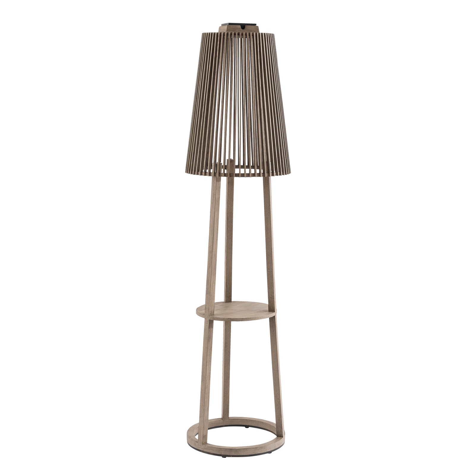 LED solcellegulvlampe Tecka med bevegelsessensor dimbar IP55 bakside