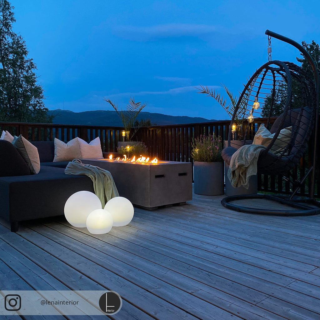 LED solcellekuler 3-er sett RGBW med spyd IP44 - Lindby