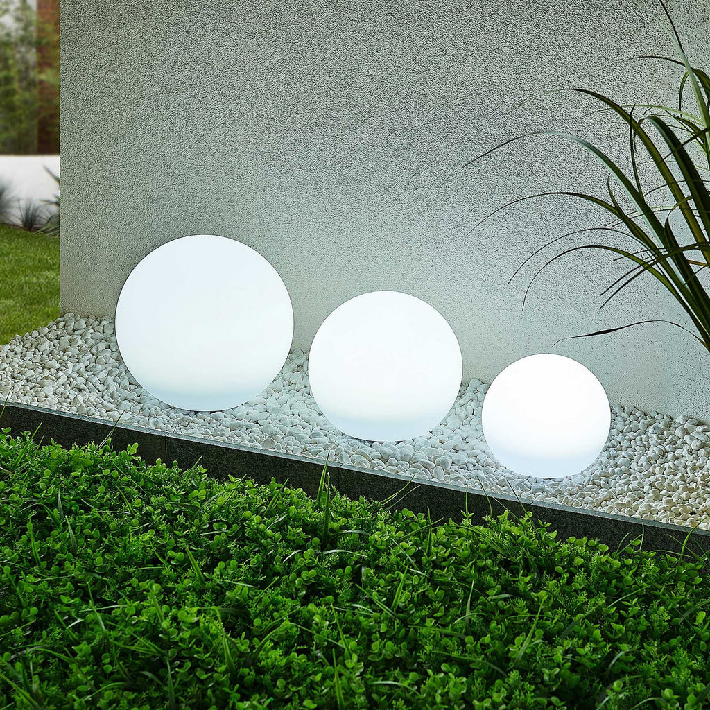 Detalj av LED solcellekuler 3-er sett RGBW med spyd IP44 - Lindby