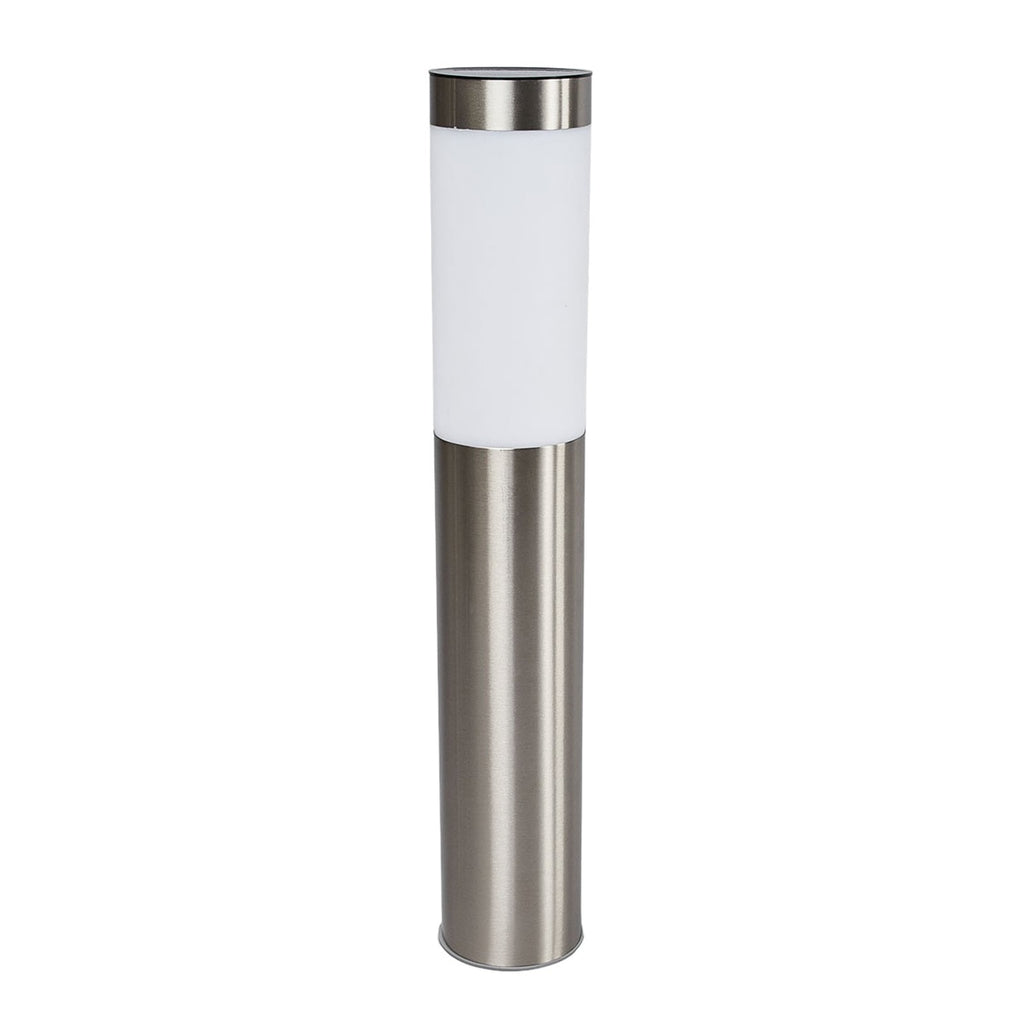 LED solcellelampe Aleeza rustfritt stål 61 cm montert i hage