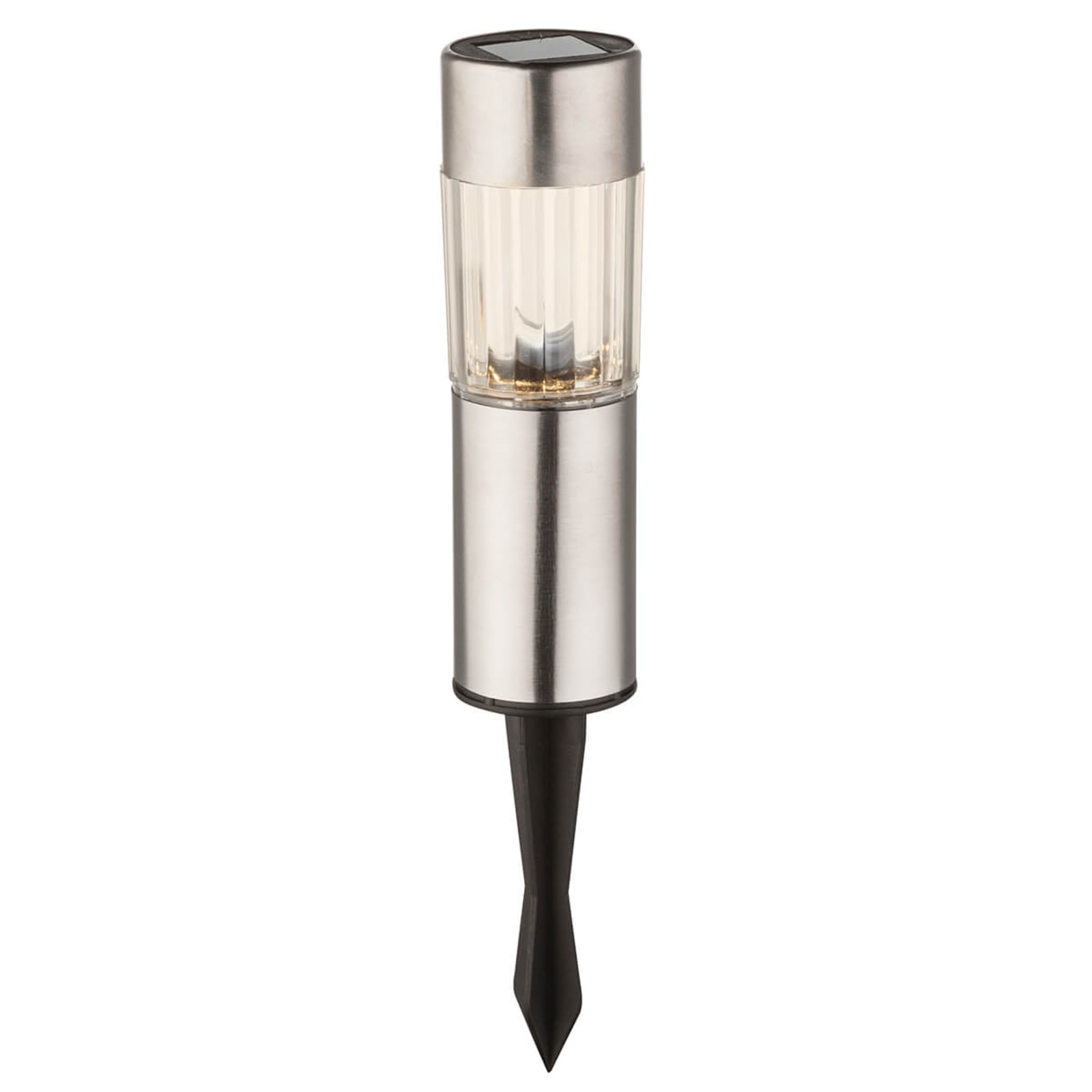 LED solcellelampe Aro 4-sett med jordspyd IP44 bakside