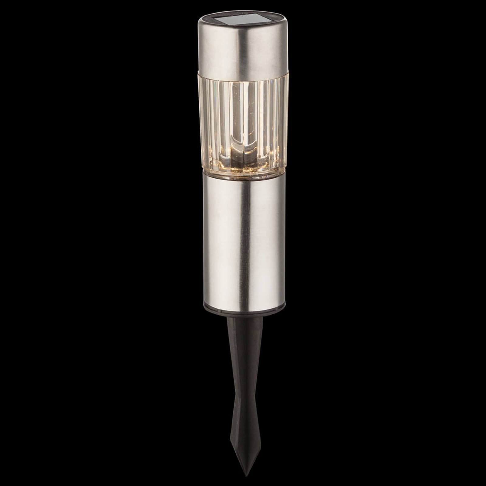 LED solcellelampe Aro 4-sett med jordspyd IP44 nærbilde