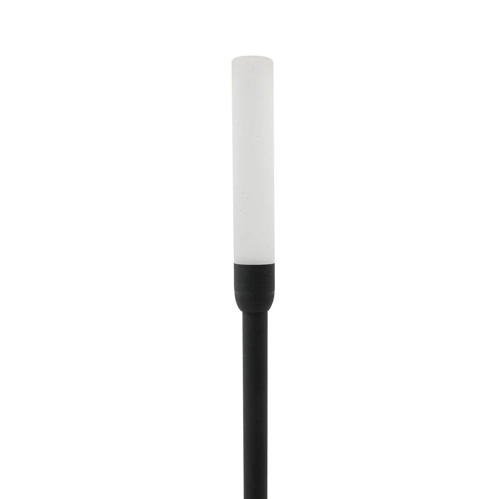 LED solcellelampe Balian med spyd aluminium IP65 USB-C kabel