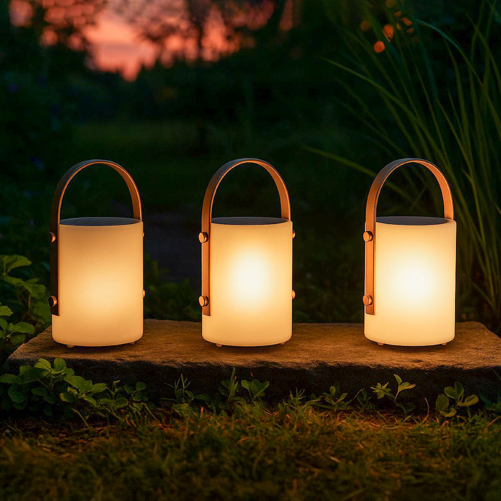 LED solcellelampe Bari RGBW dimbar med fjernkontroll IP44 - FH Lighting