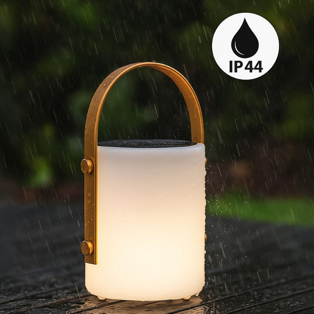 LED solcellelampe Bari RGBW dimbar med fjernkontroll IP44 - FH Lighting