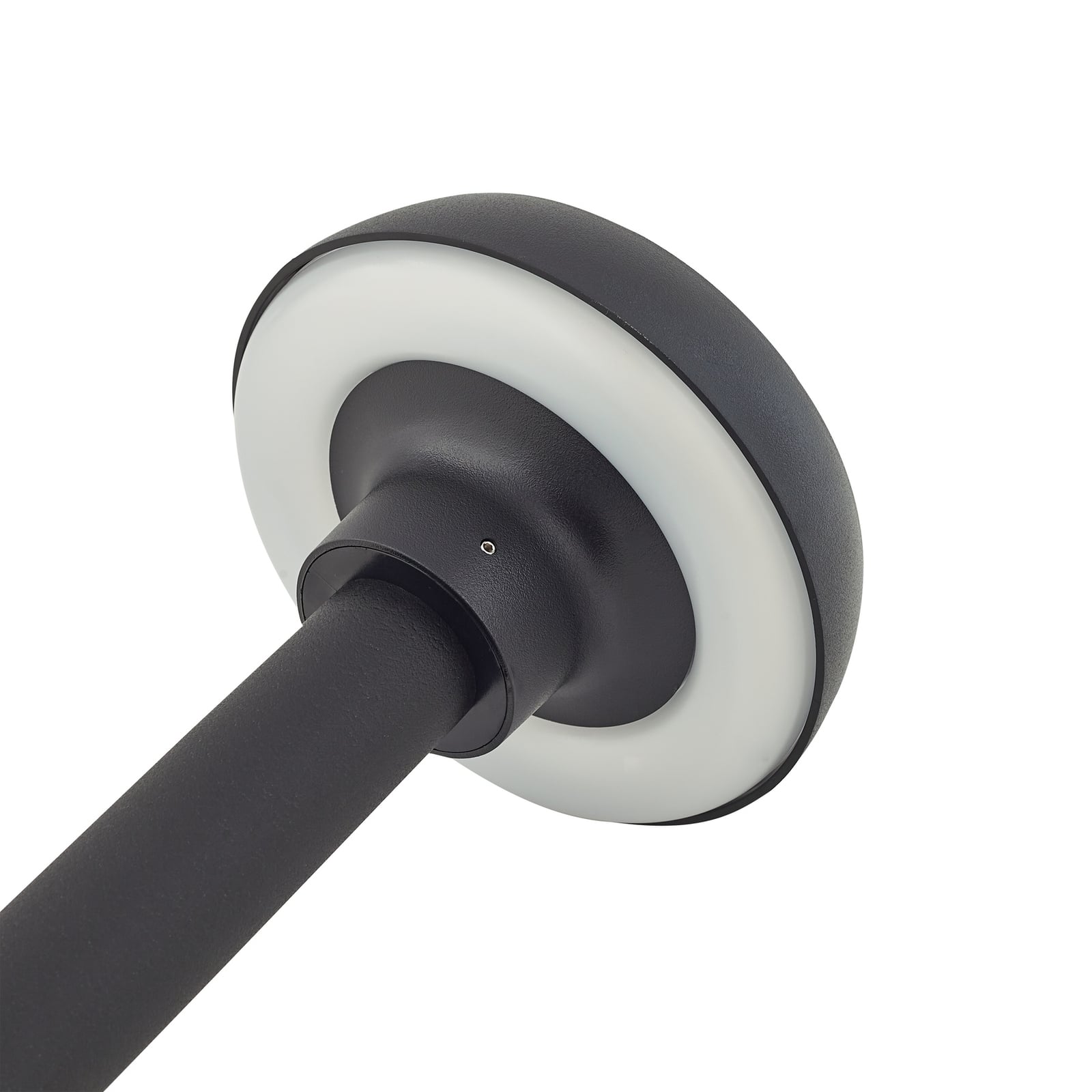 LED solcellelampe Brinca med bevegelsessensor svart IP44 monteringsdetalj