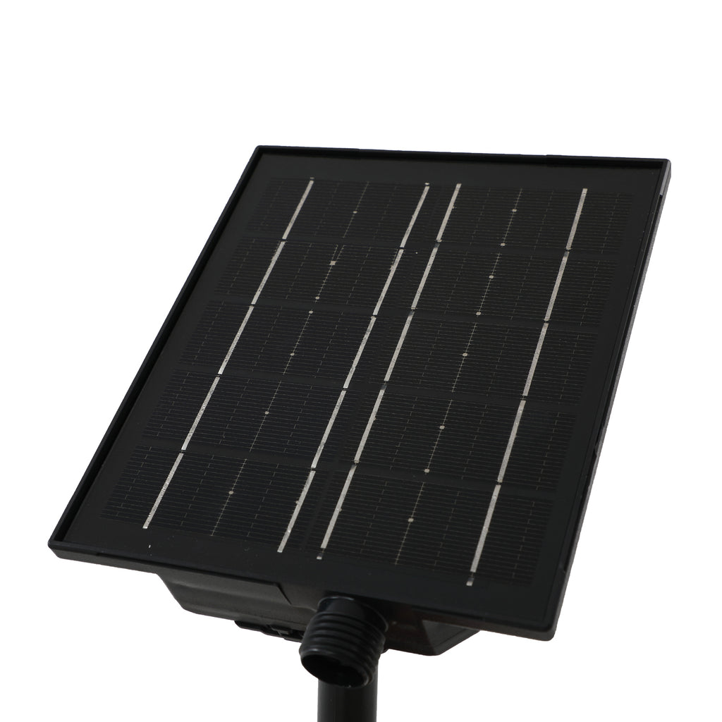 LED solcellelampe Brindley 3-er sett lysmodus demonstrasjon