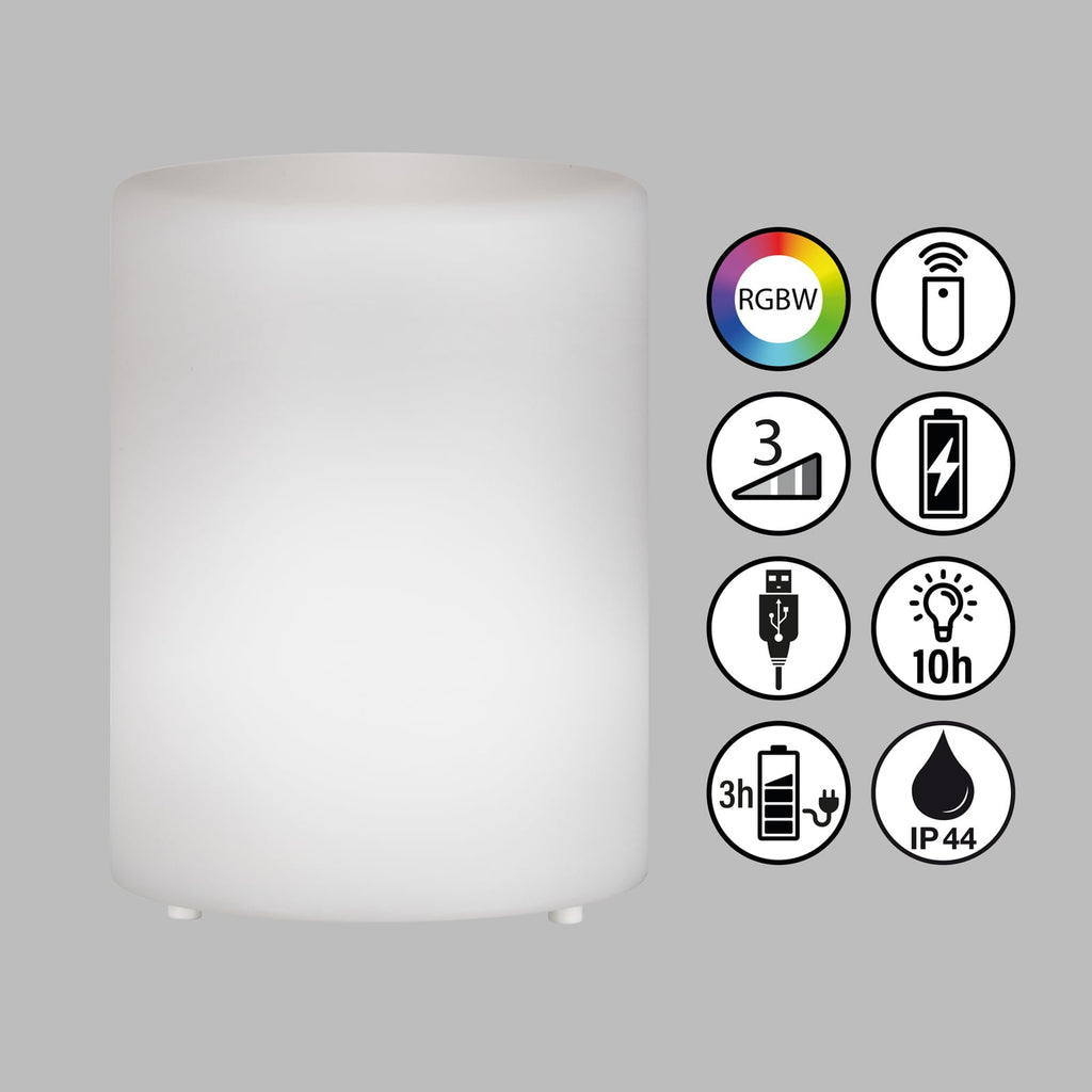 LED solcellelampe Ceppo 3000K RGB dimbar hvit IP44 nærbilde