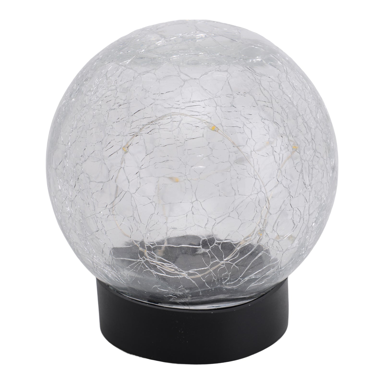 LED solcellelampe dekor glass 3er-sett Ø12 cm IP44 Näve detalj