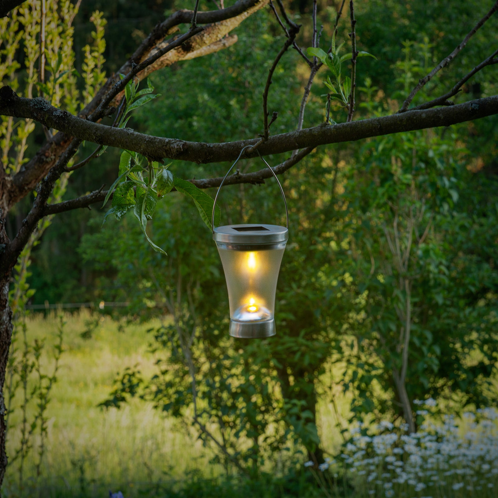 LED solcellelampe dekor med jordspyd 8-pk rustfritt stål IP44 Näve lysdetalj