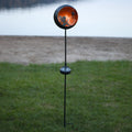 LED solcellelampe Fairytale dekor orange rustfritt stål forfra