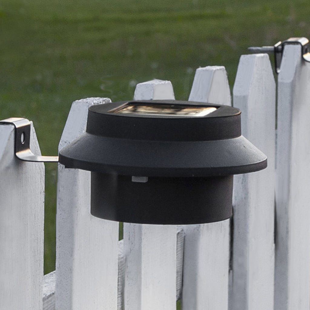 LED solcellelampe Fency med skumringssensor IP44 forfra