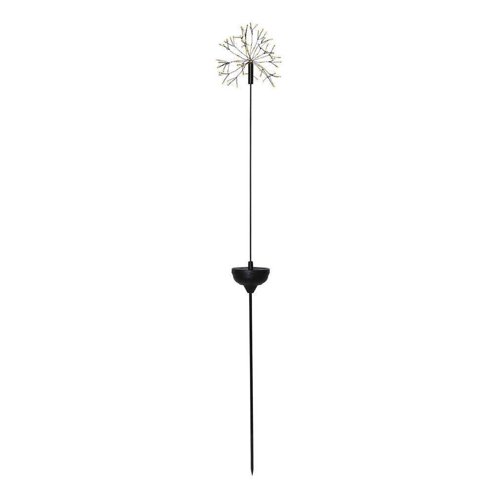 LED solcellelampe Firework med jordspyd 85 cm IP44 med jordspyd detalj