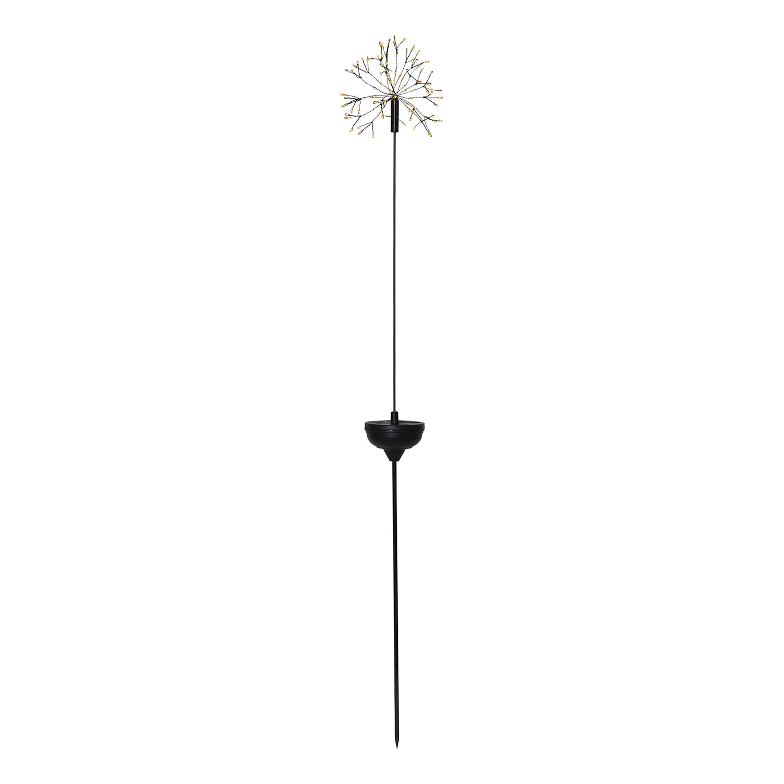 LED solcellelampe Firework med jordspyd 85 cm IP44 med jordspyd detalj