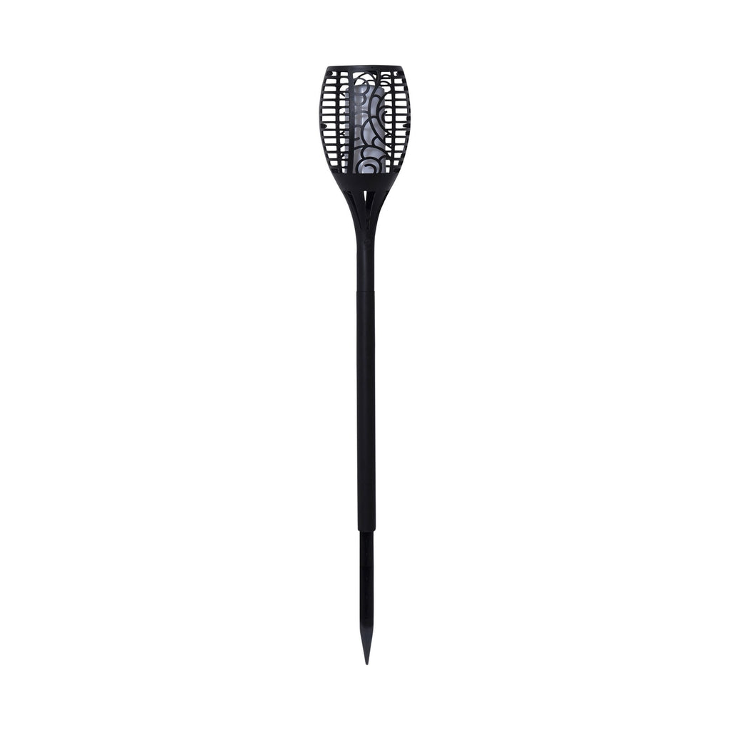 LED solcellelampe Flame med flammeeffekt 54 cm med veggmontasjeclip