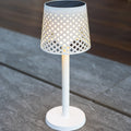 LED solcellelampe Greta 5-i-1 hvit forfra