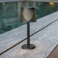 LED solcellelampe Greta 5-i-1 svart forfra