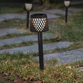 LED solcellelampe Gretita svart 4-pk forfra