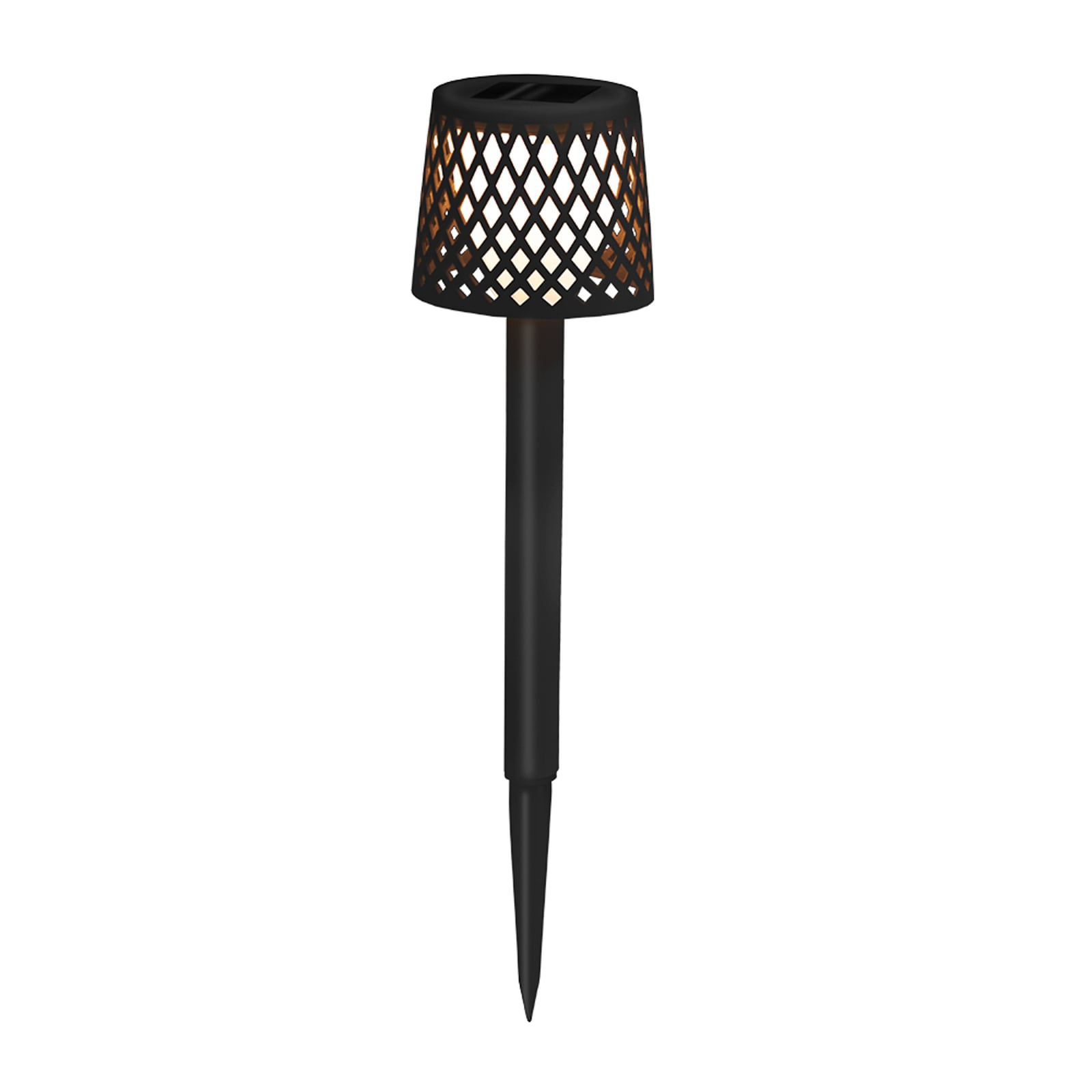 LED solcellelampe Gretita svart 4-pk bakside