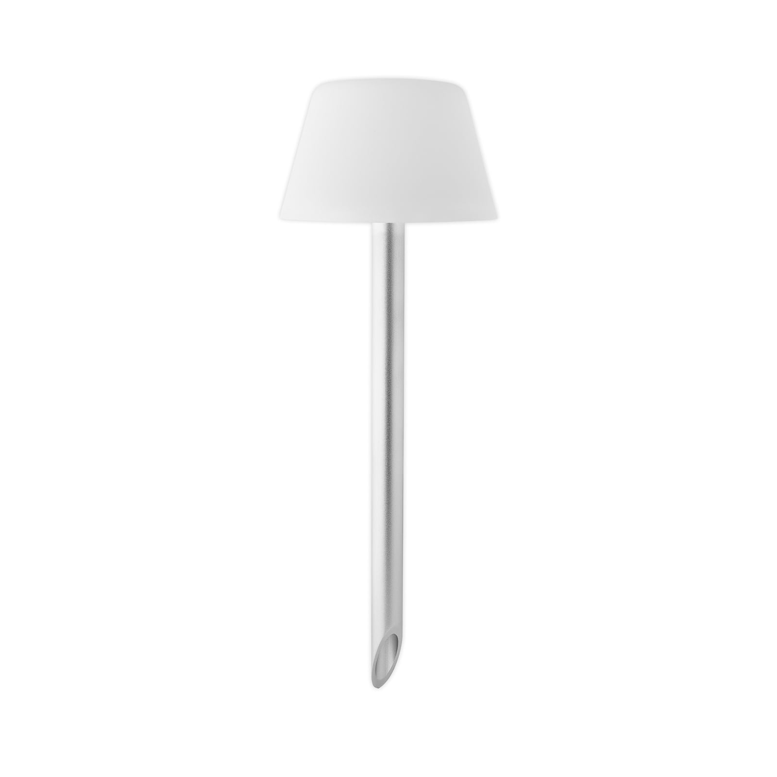LED solcellelampe med jordspyd opalhvit IP65 Ø14 cm - Eva Solo detalj av lampehode