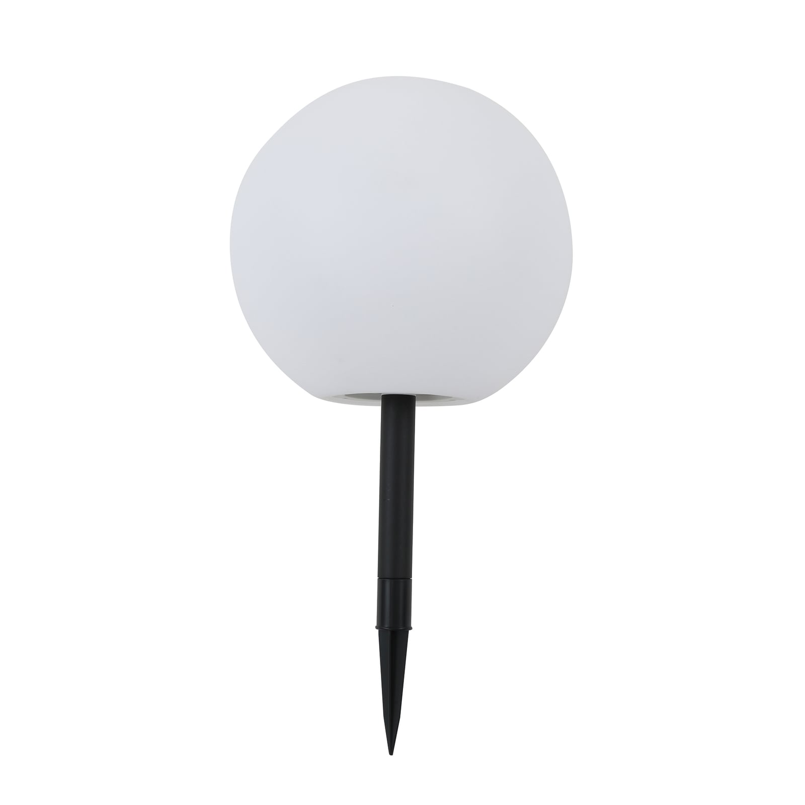 LED solcellelampe Lago kuleformet Ø30 cm hvit IP44 detalj