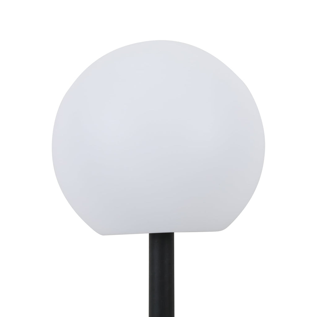 LED solcellelampe Lago kuleformet Ø25 cm hvit IP44 - Lindby